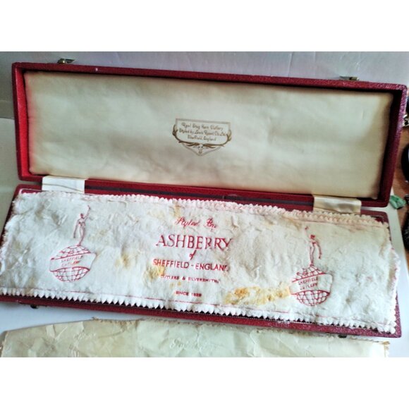 Antique Ashberry of Sheffield Real Stag Horn Carving set by Lewis Rose Co. Ltd. - Picture 2 of 15